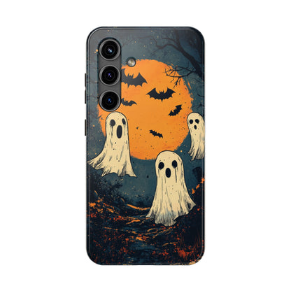 Haunted Ghosts & Full Moon Samsung Galaxy Case – Spooky Halloween Design - BOGO Cases