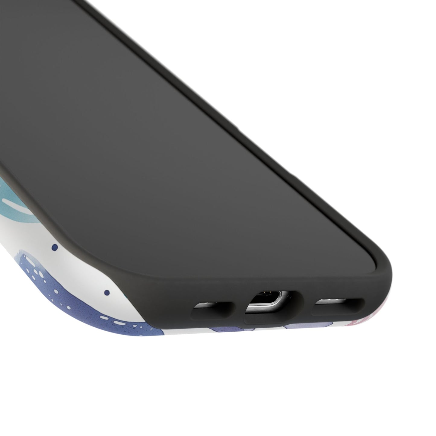 Icy Blue Valentines Watercolor Hearts - MagSafe Compatible Case - BOGO Cases