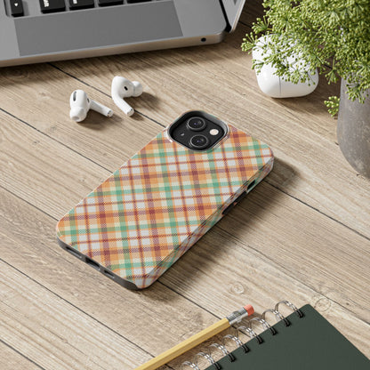 iPhone Case - Autumn Harvest Plaid Design - BOGO Cases