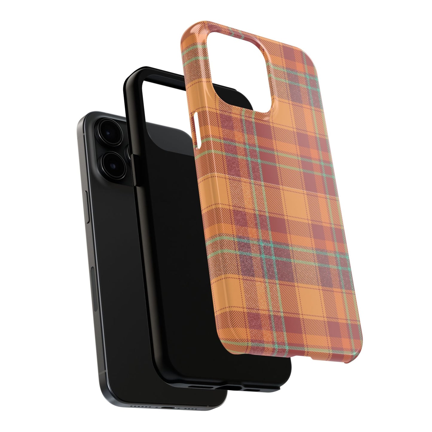 iPhone Case - Autumn Tartan Plaid Design - BOGO Cases