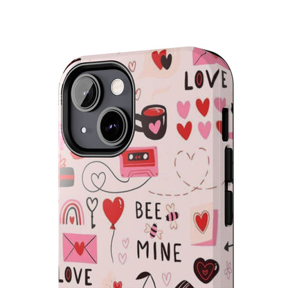 iPhone Case: Bee Mine Love Doodles - BOGO Cases
