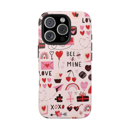 iPhone Case: Bee Mine Love Doodles - BOGO Cases