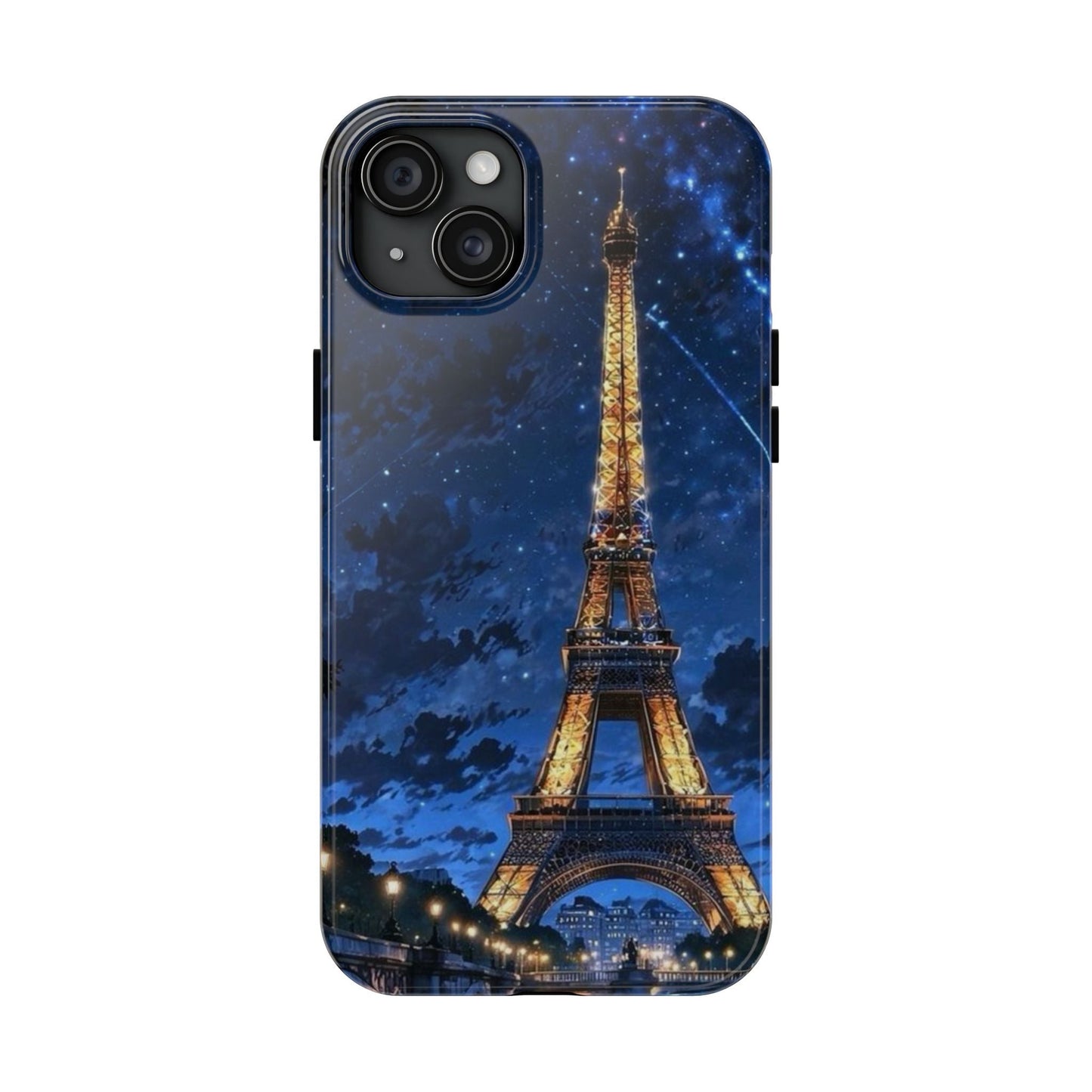 iPhone Case - Eiffel Tower Under Starlit Sky Design - BOGO Cases