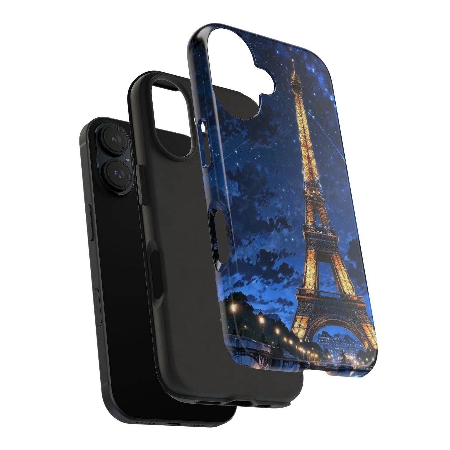 iPhone Case - Eiffel Tower Under Starlit Sky Design - BOGO Cases