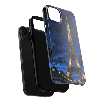iPhone Case - Eiffel Tower Under Starlit Sky Design - BOGO Cases