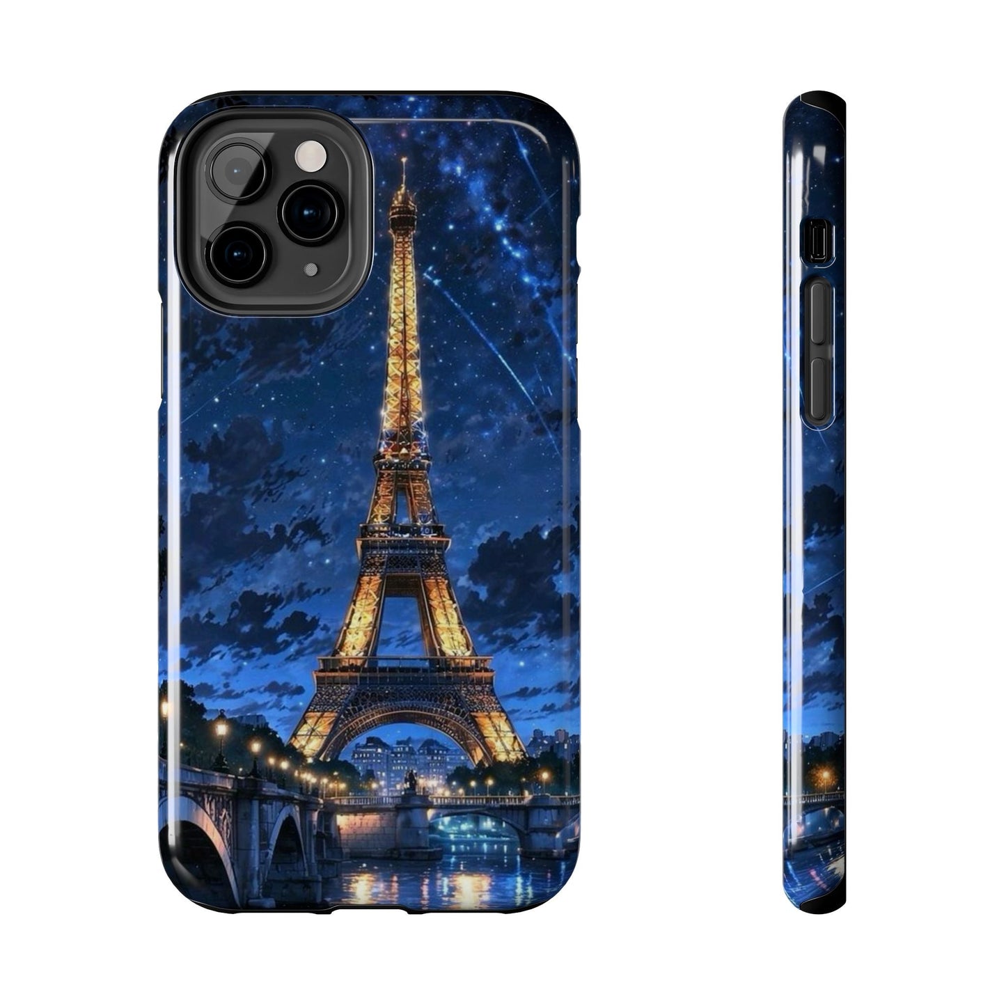 iPhone Case - Eiffel Tower Under Starlit Sky Design - BOGO Cases