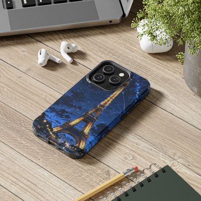 iPhone Case - Eiffel Tower Under Starlit Sky Design - BOGO Cases