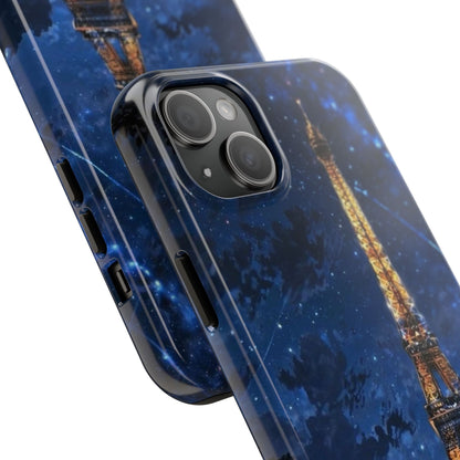 iPhone Case - Eiffel Tower Under Starlit Sky Design - BOGO Cases