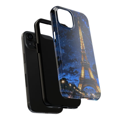 iPhone Case - Eiffel Tower Under Starlit Sky Design - BOGO Cases