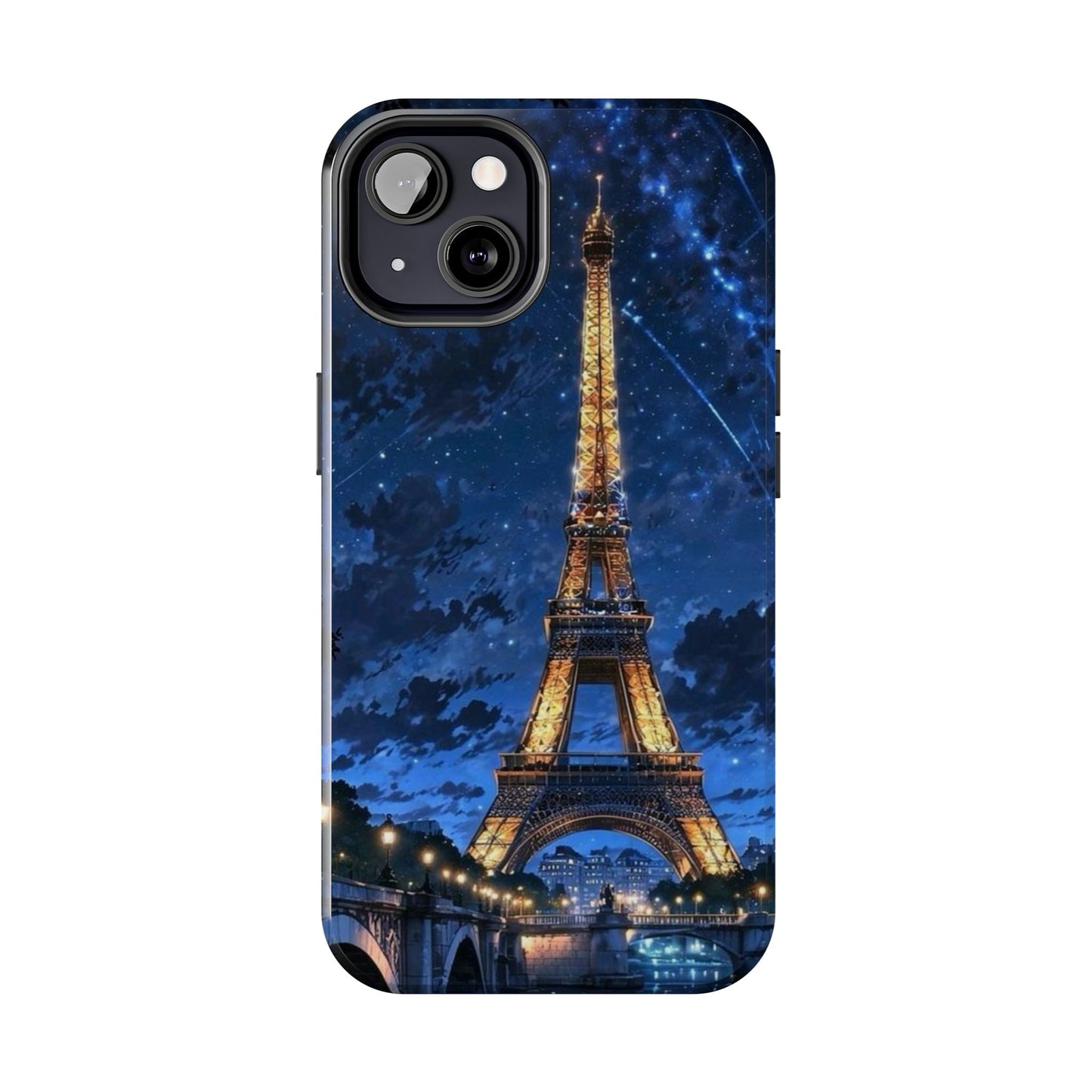 iPhone Case - Eiffel Tower Under Starlit Sky Design - BOGO Cases