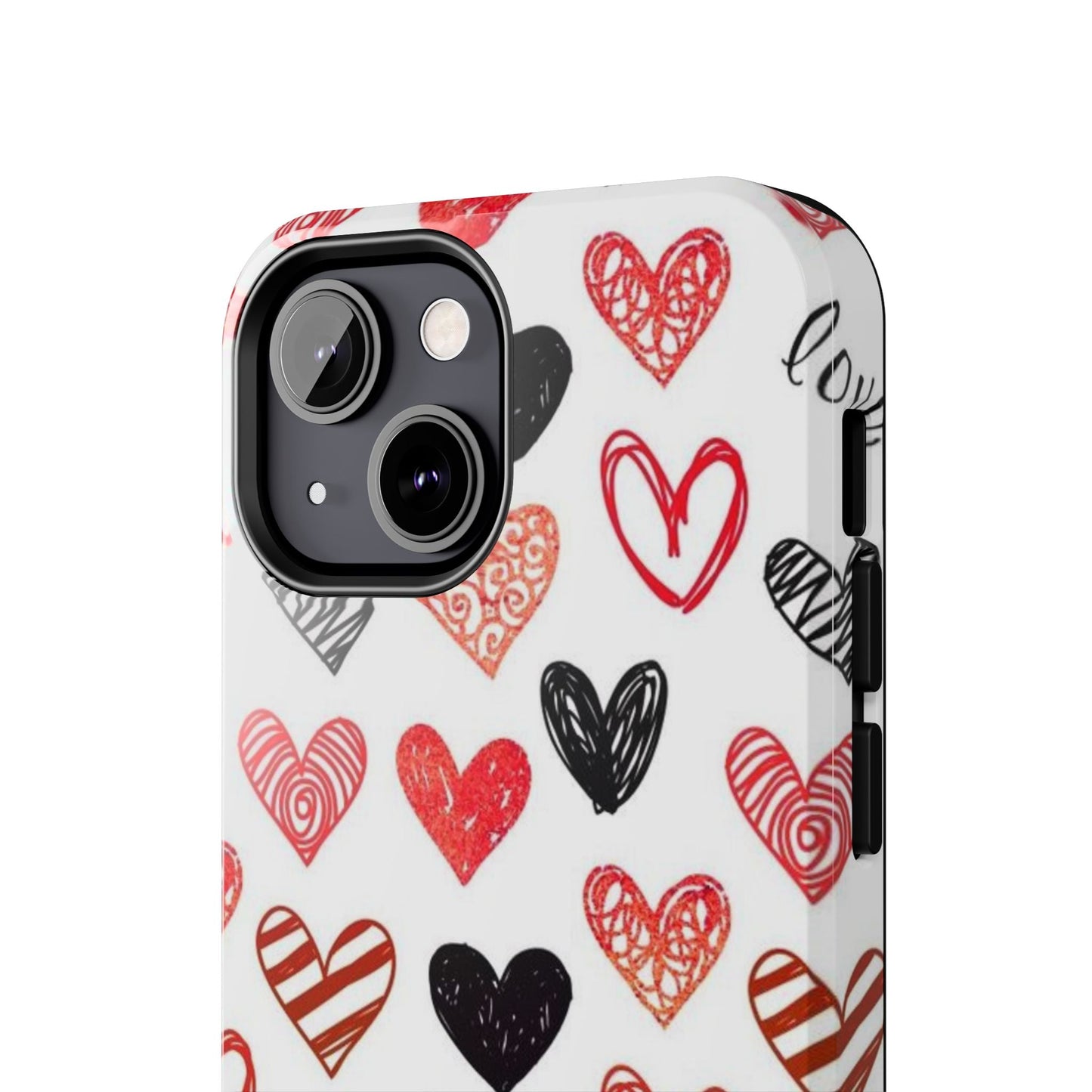 iPhone Case: Hand - Drawn Hearts & Love - BOGO Cases