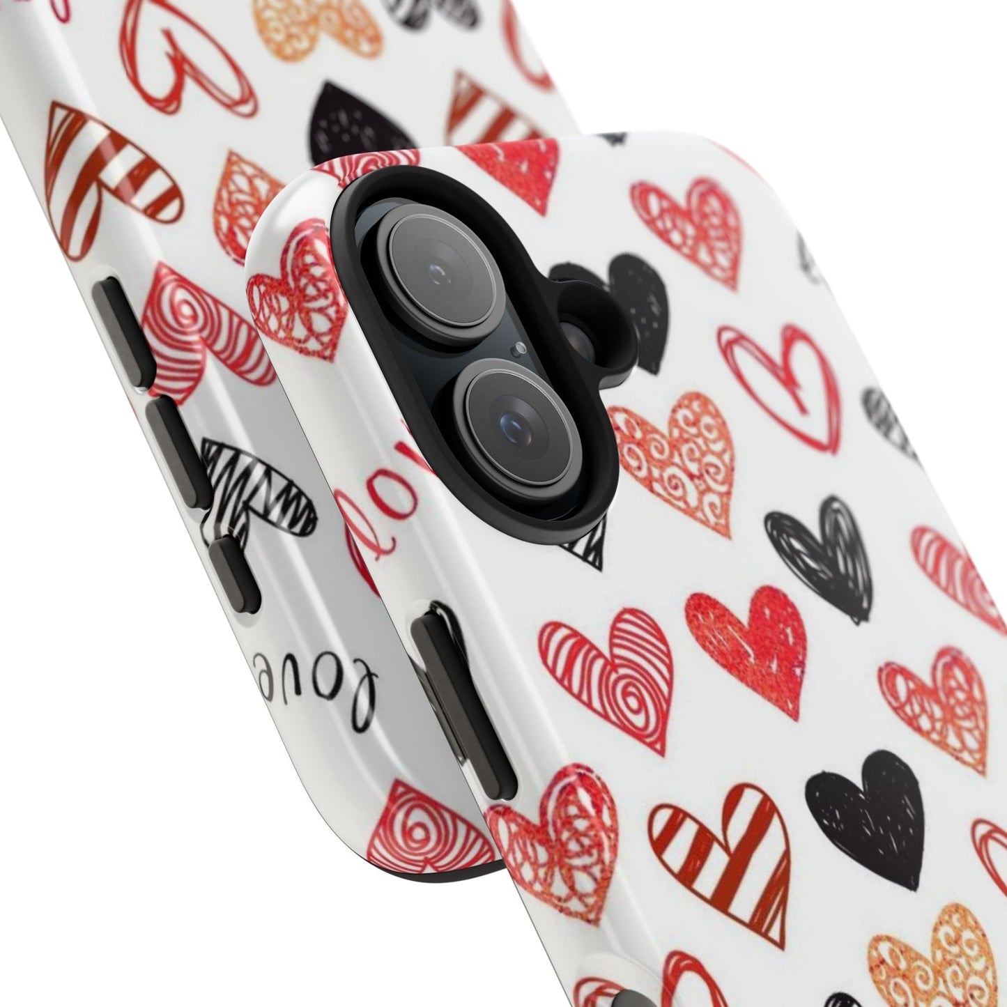 iPhone Case: Hand - Drawn Hearts & Love - BOGO Cases