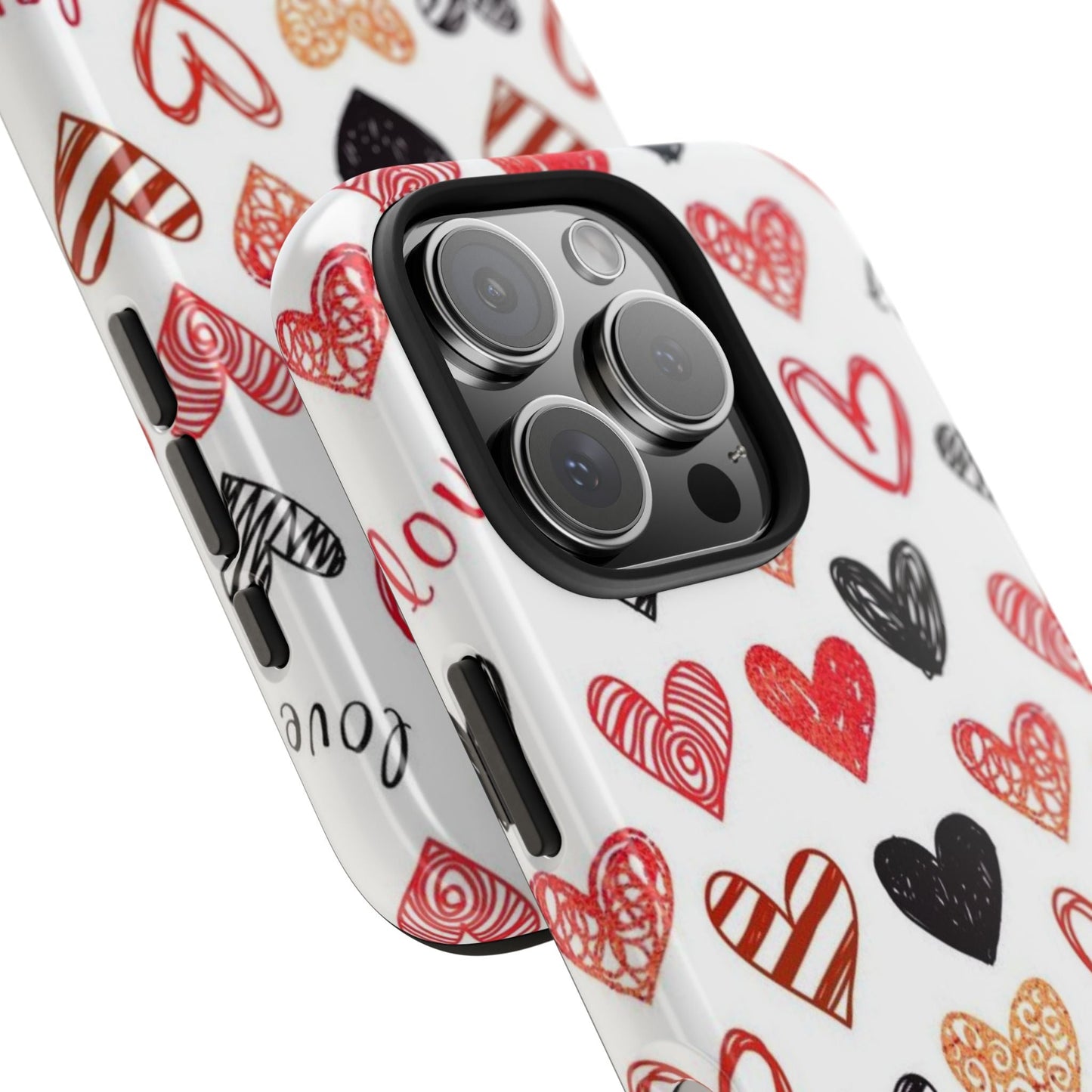 iPhone Case: Hand - Drawn Hearts & Love - BOGO Cases
