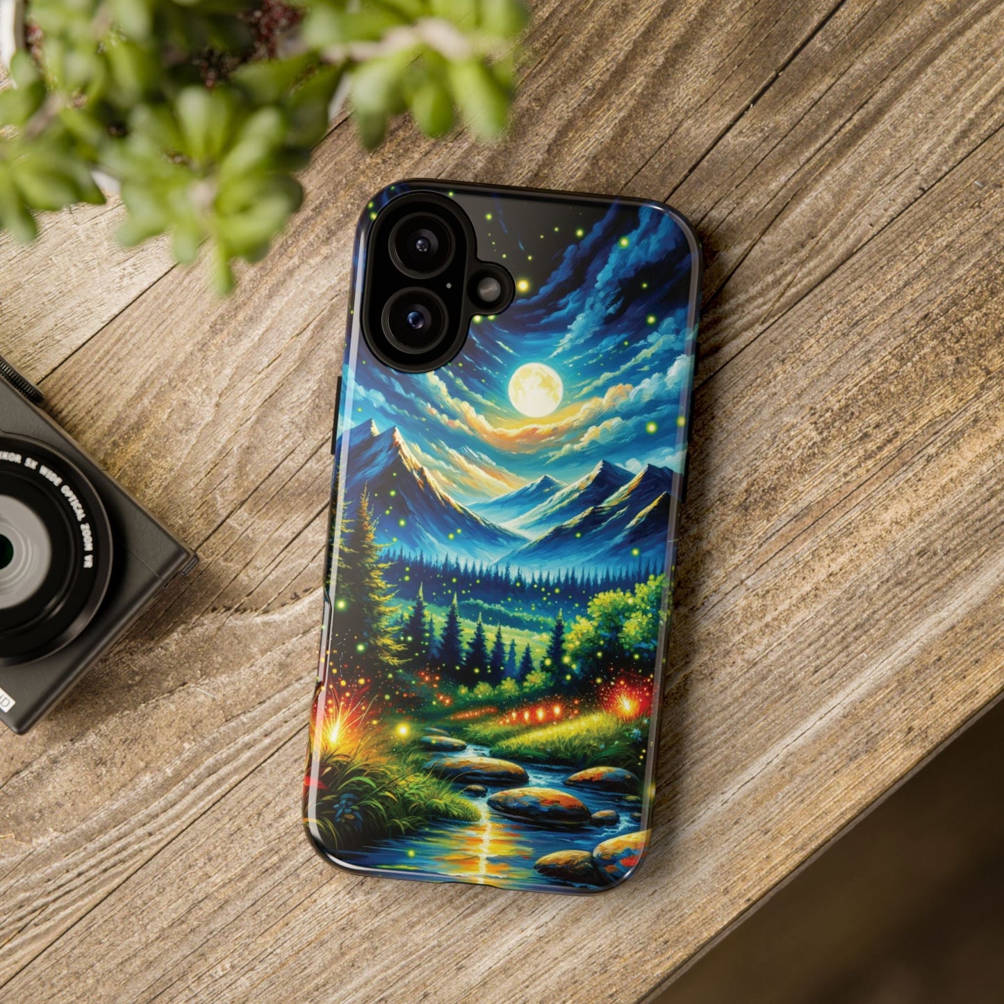 iPhone Firefly Phone Case - Lightning Bugs - Fireflies Dancing In The Trees Phone Cover For iPhones 15, 14, 13, 12, 11, X, XR, XS, & 8! - BOGO Cases