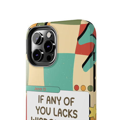 James 1:5 Retro Aesthetic - iPhone Series Case - BOGO Cases