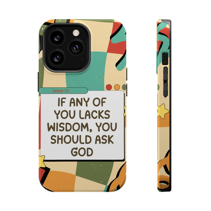 James 1:5 Retro Aesthetic - MagSafe iPhone Case - BOGO Cases