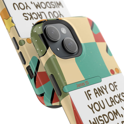 James 1:5 Retro Aesthetic - MagSafe iPhone Case - BOGO Cases