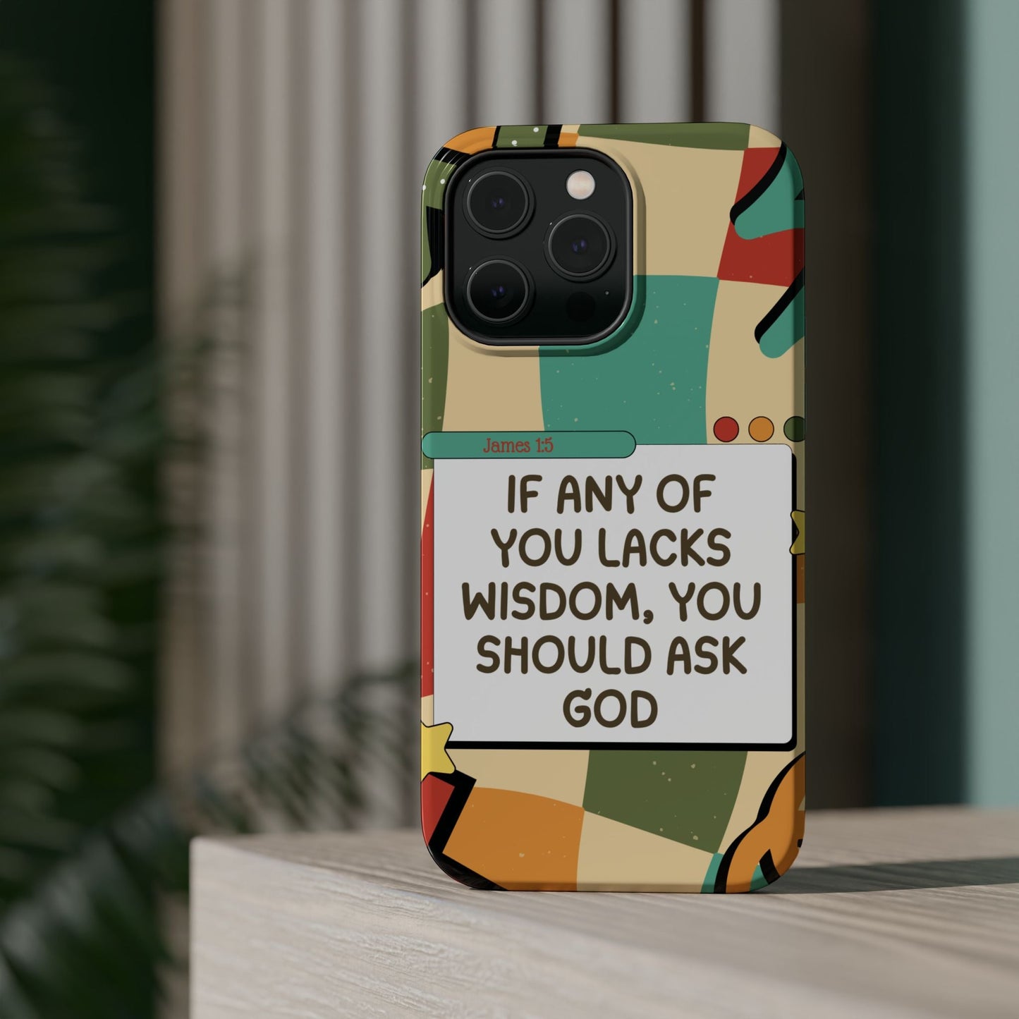 James 1:5 Retro Aesthetic - MagSafe iPhone Case - BOGO Cases