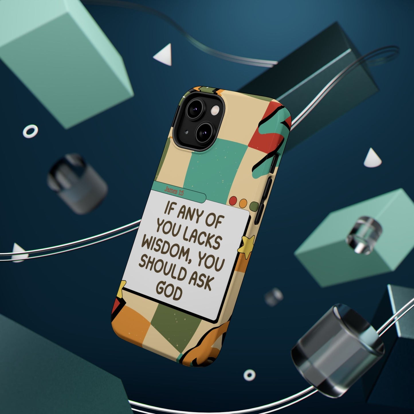 James 1:5 Retro Aesthetic - MagSafe iPhone Case - BOGO Cases