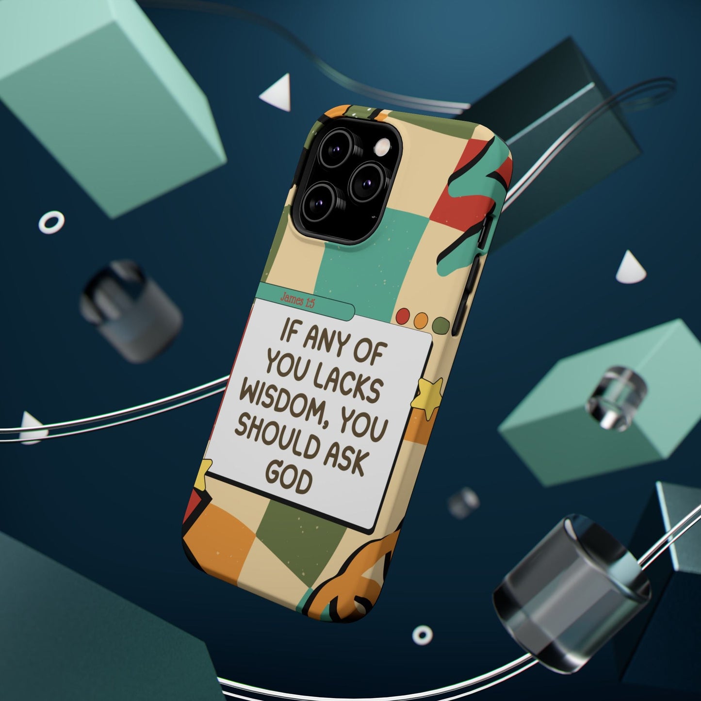 James 1:5 Retro Aesthetic - MagSafe iPhone Case - BOGO Cases