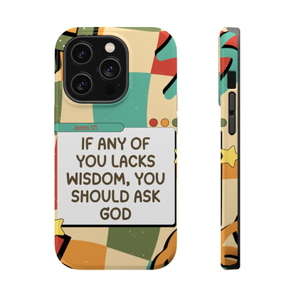 James 1:5 Retro Aesthetic - MagSafe iPhone Case - BOGO Cases