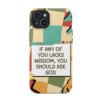 James 1:5 Retro Aesthetic - MagSafe iPhone Case - BOGO Cases