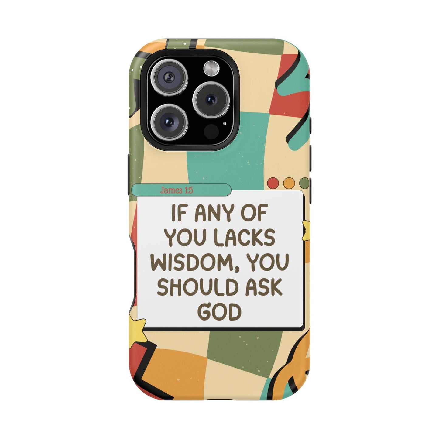 James 1:5 Retro Aesthetic - MagSafe iPhone Case - BOGO Cases