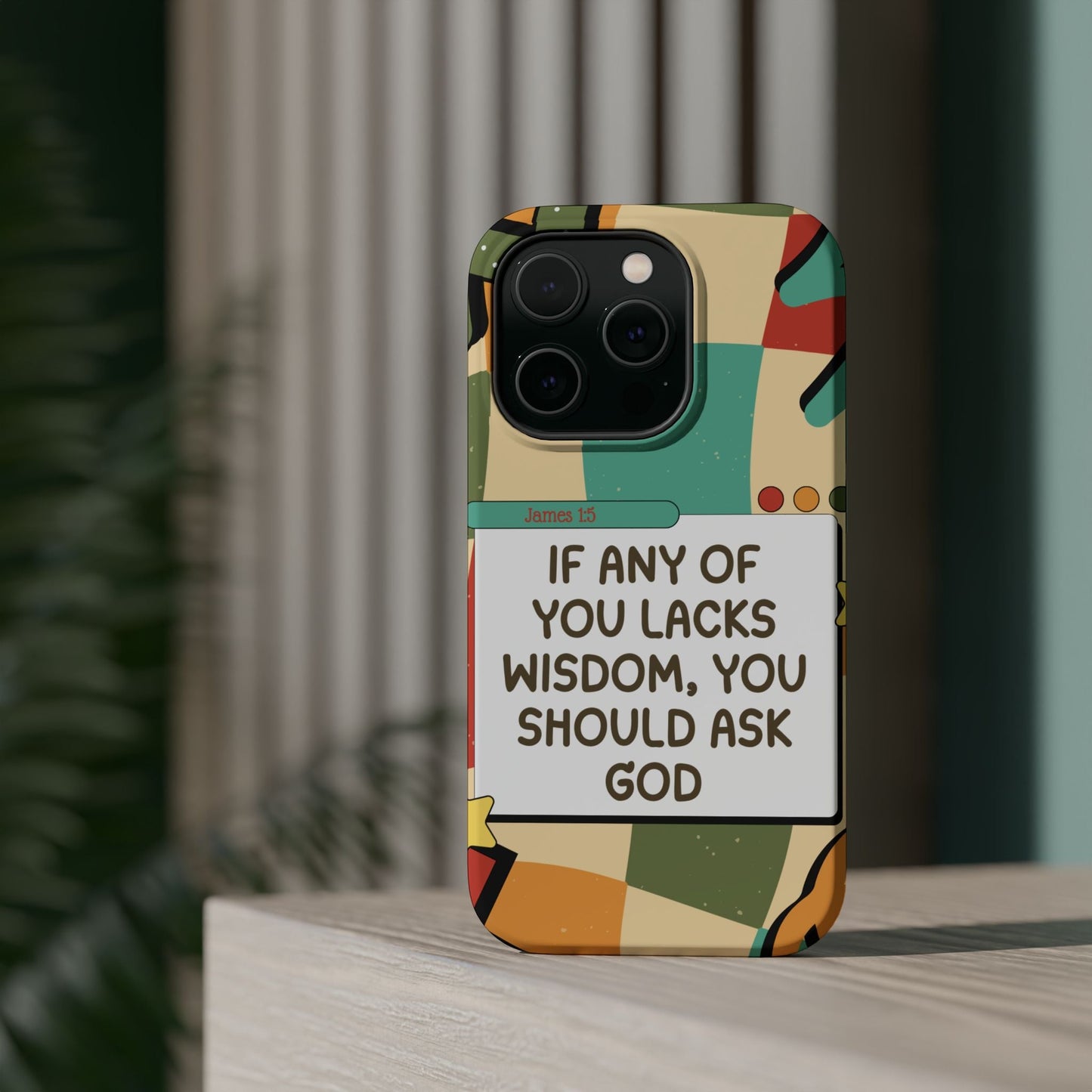 James 1:5 Retro Aesthetic - MagSafe iPhone Case - BOGO Cases