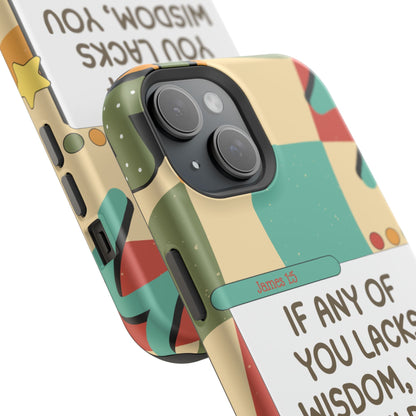 James 1:5 Retro Aesthetic - MagSafe iPhone Case - BOGO Cases