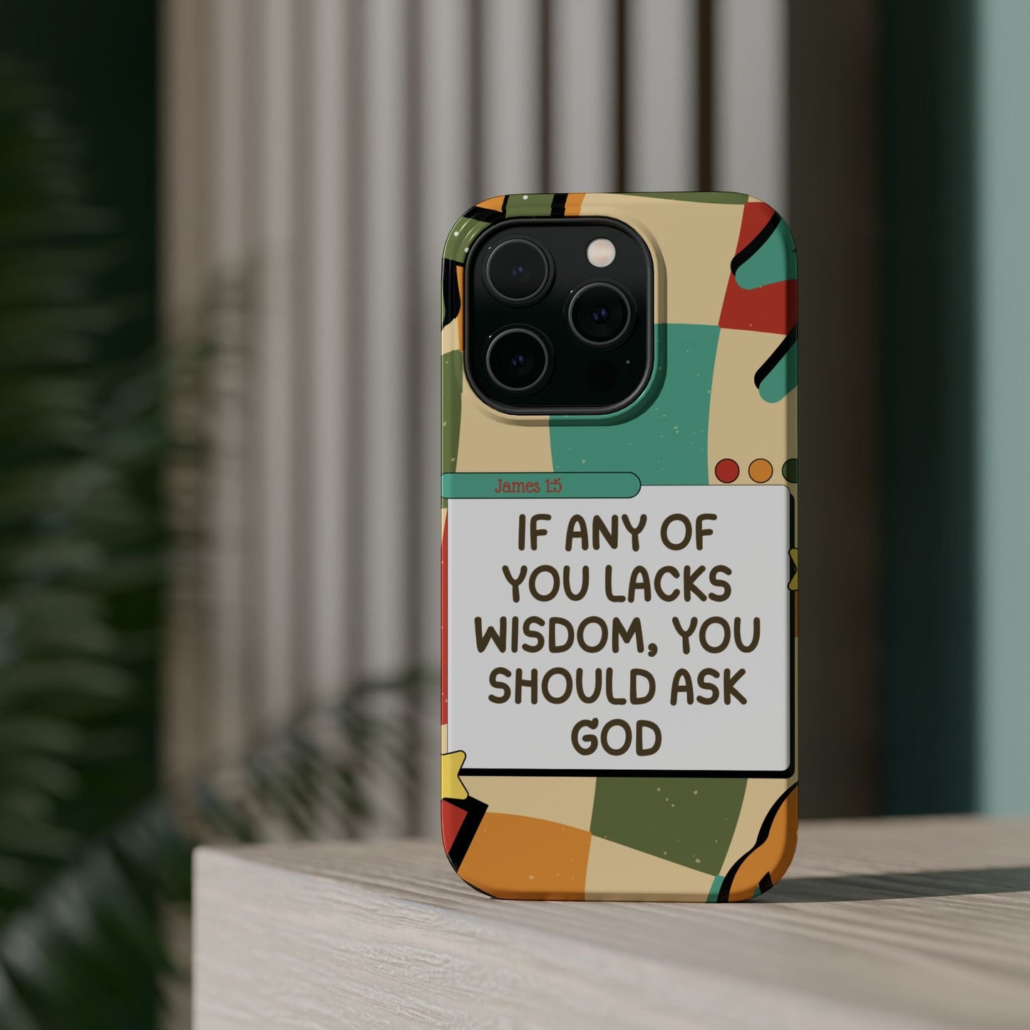 James 1:5 Retro Aesthetic - MagSafe iPhone Case - BOGO Cases
