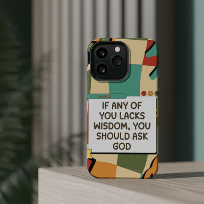 James 1:5 Retro Aesthetic - MagSafe iPhone Case - BOGO Cases
