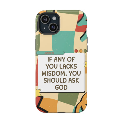 James 1:5 Retro Aesthetic - MagSafe iPhone Case - BOGO Cases