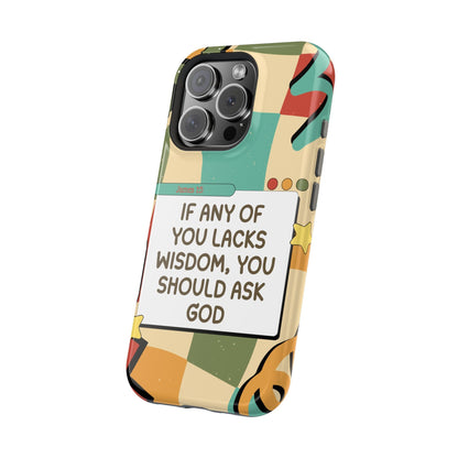 James 1:5 Retro Aesthetic - MagSafe iPhone Case - BOGO Cases