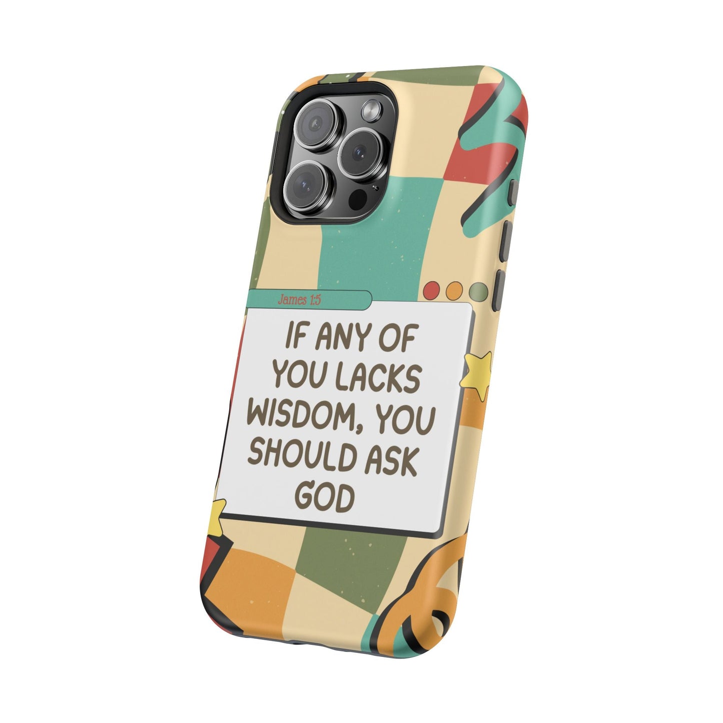 James 1:5 Retro Aesthetic - MagSafe iPhone Case - BOGO Cases