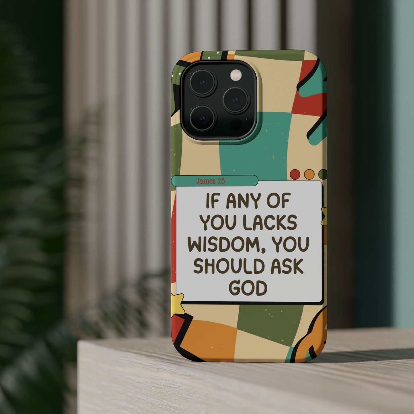 James 1:5 Retro Aesthetic - MagSafe iPhone Case - BOGO Cases