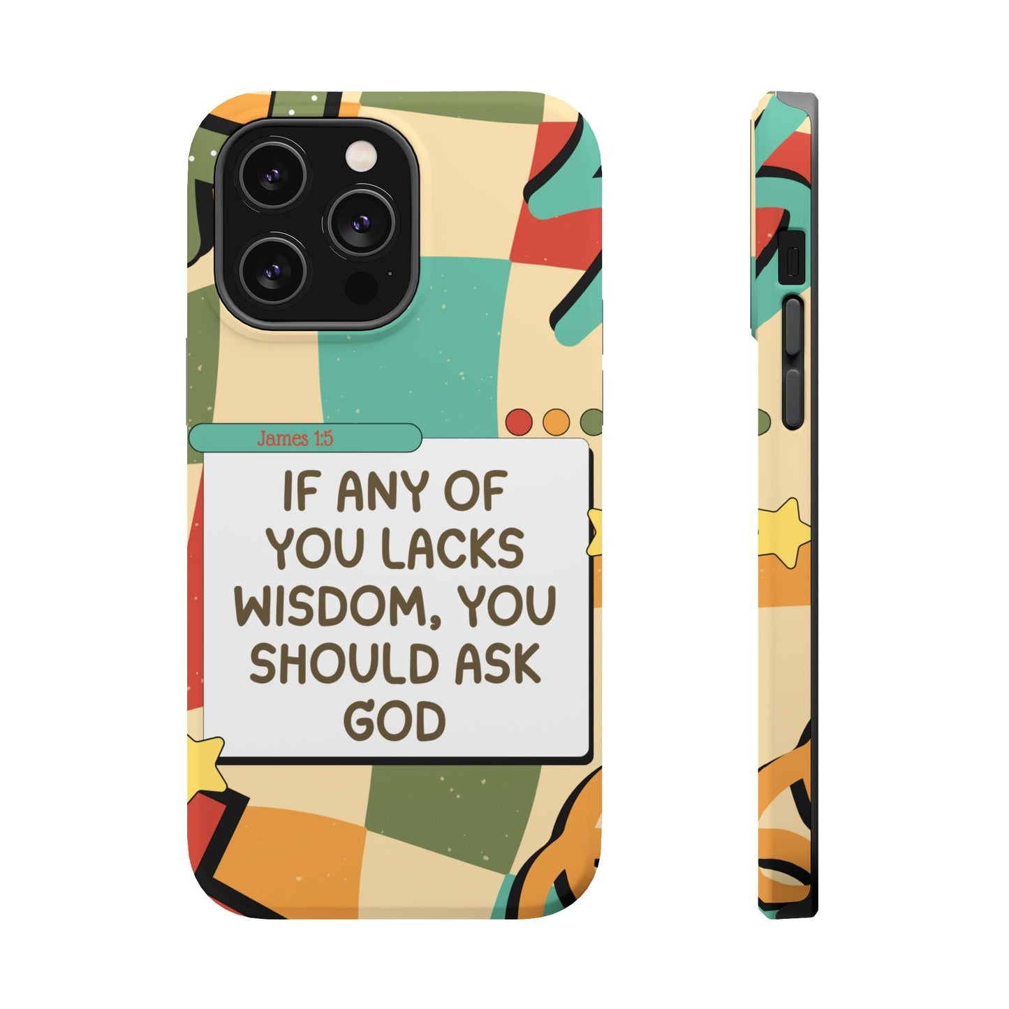 James 1:5 Retro Aesthetic - MagSafe iPhone Case - BOGO Cases