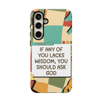 James 1:5 Retro Aesthetic - Samsung Galaxy Case - BOGO Cases