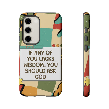 James 1:5 Retro Aesthetic - Samsung Galaxy Case - BOGO Cases