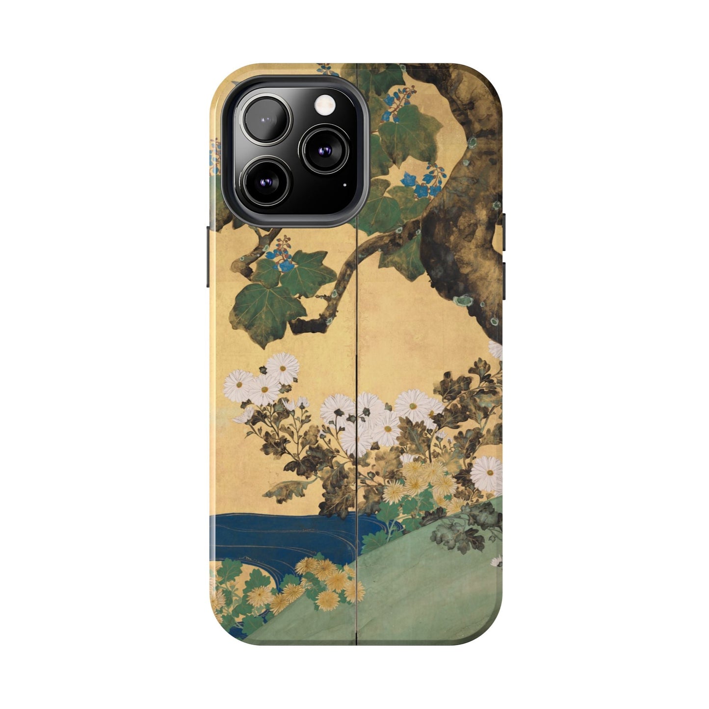 Japanese Gold Leaf Floral Art - iPhone Case, Elegant & Protective - BOGO Cases