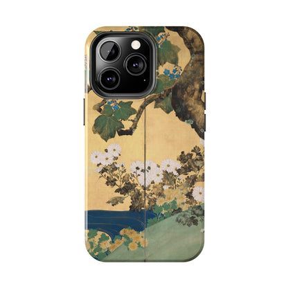 Japanese Gold Leaf Floral Art - iPhone Case, Elegant & Protective - BOGO Cases