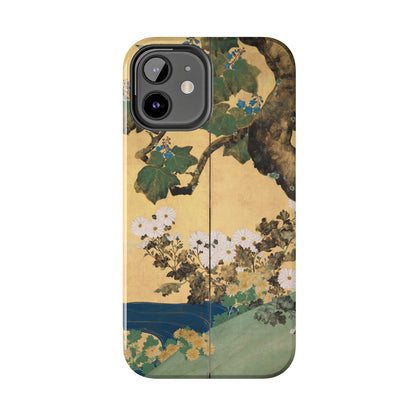 Japanese Gold Leaf Floral Art - iPhone Case, Elegant & Protective - BOGO Cases