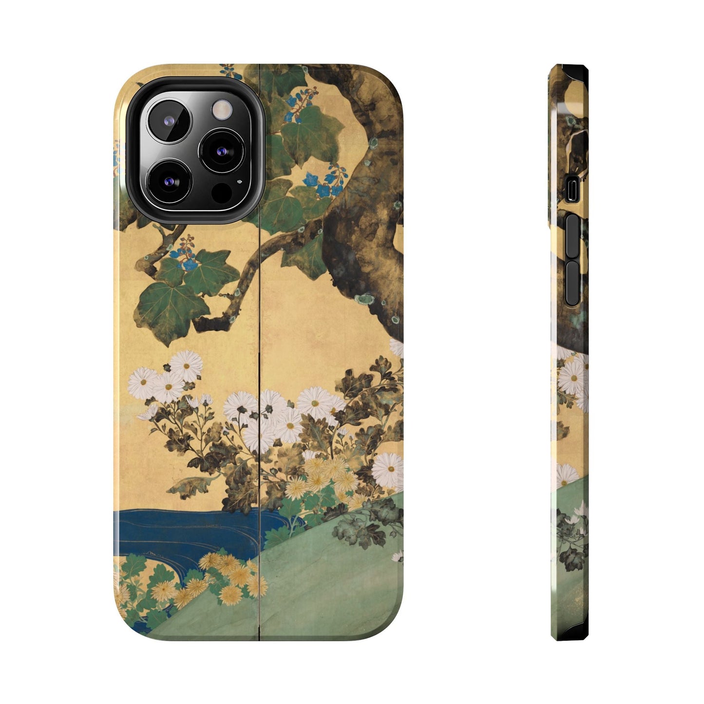 Japanese Gold Leaf Floral Art - iPhone Case, Elegant & Protective - BOGO Cases