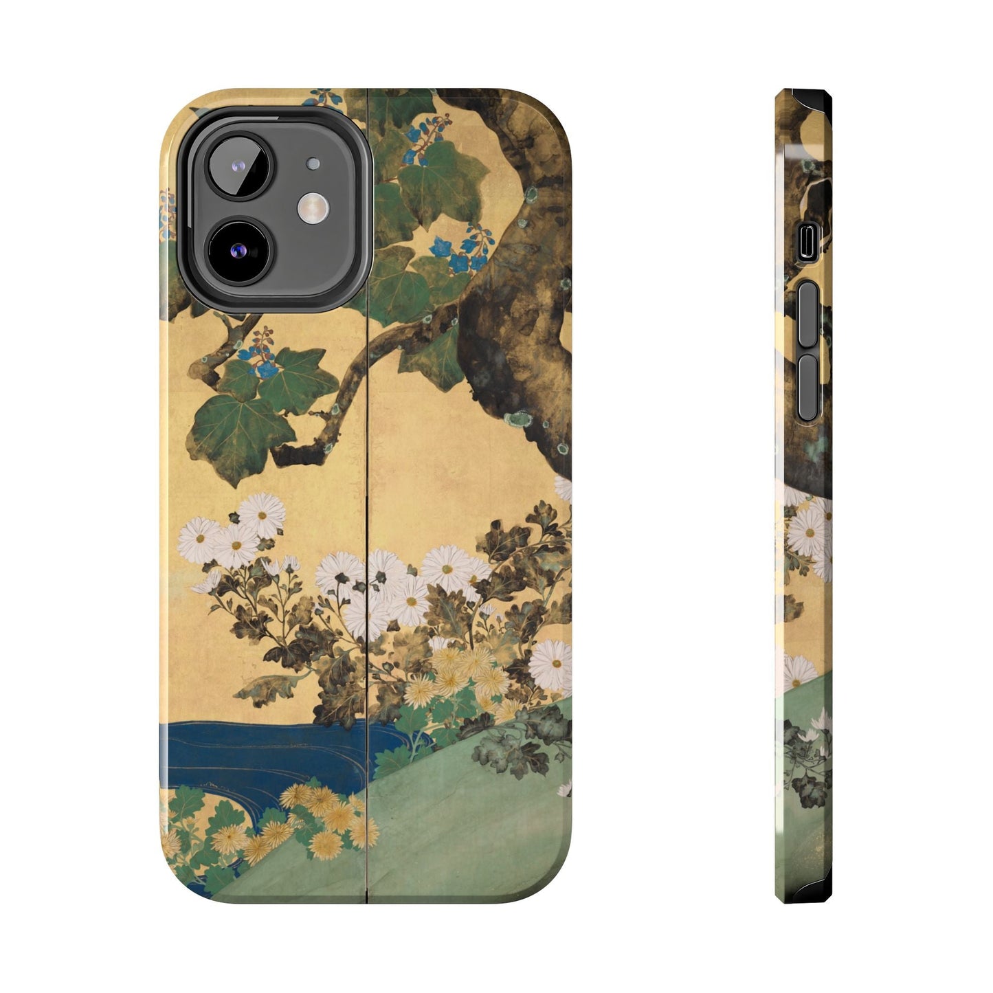 Japanese Gold Leaf Floral Art - iPhone Case, Elegant & Protective - BOGO Cases