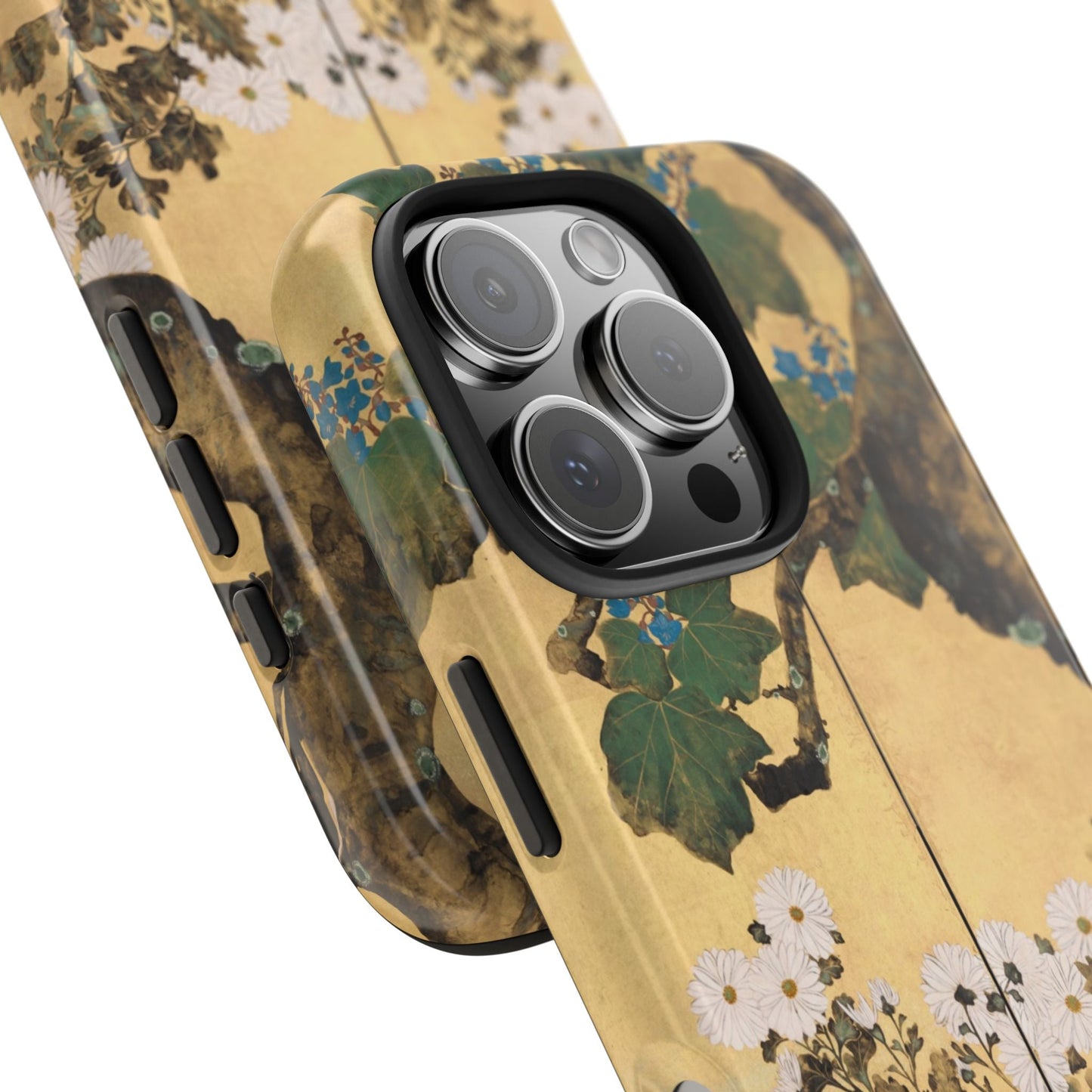 Japanese Gold Leaf Floral Art - iPhone Case, Elegant & Protective - BOGO Cases