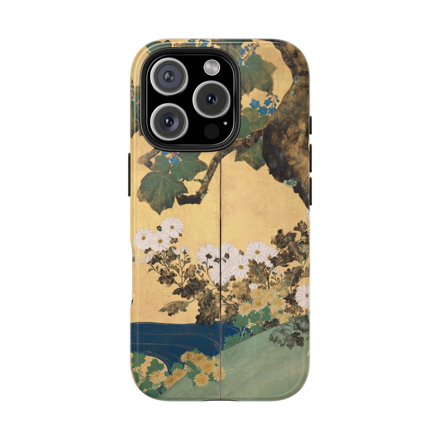 Japanese Gold Leaf Floral Art - iPhone Case, Elegant & Protective - BOGO Cases