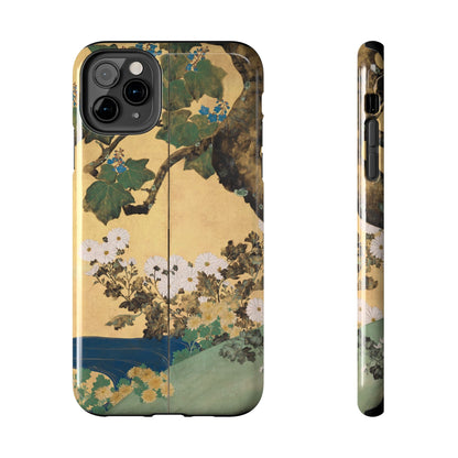 Japanese Gold Leaf Floral Art - iPhone Case, Elegant & Protective - BOGO Cases