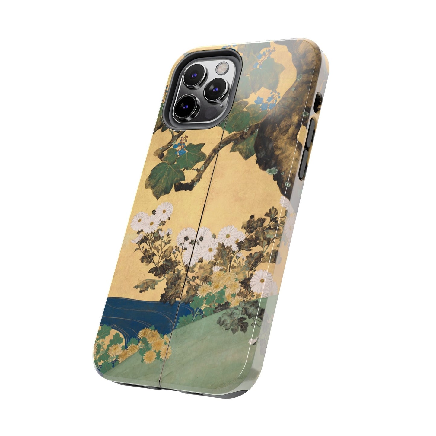 Japanese Gold Leaf Floral Art - iPhone Case, Elegant & Protective - BOGO Cases