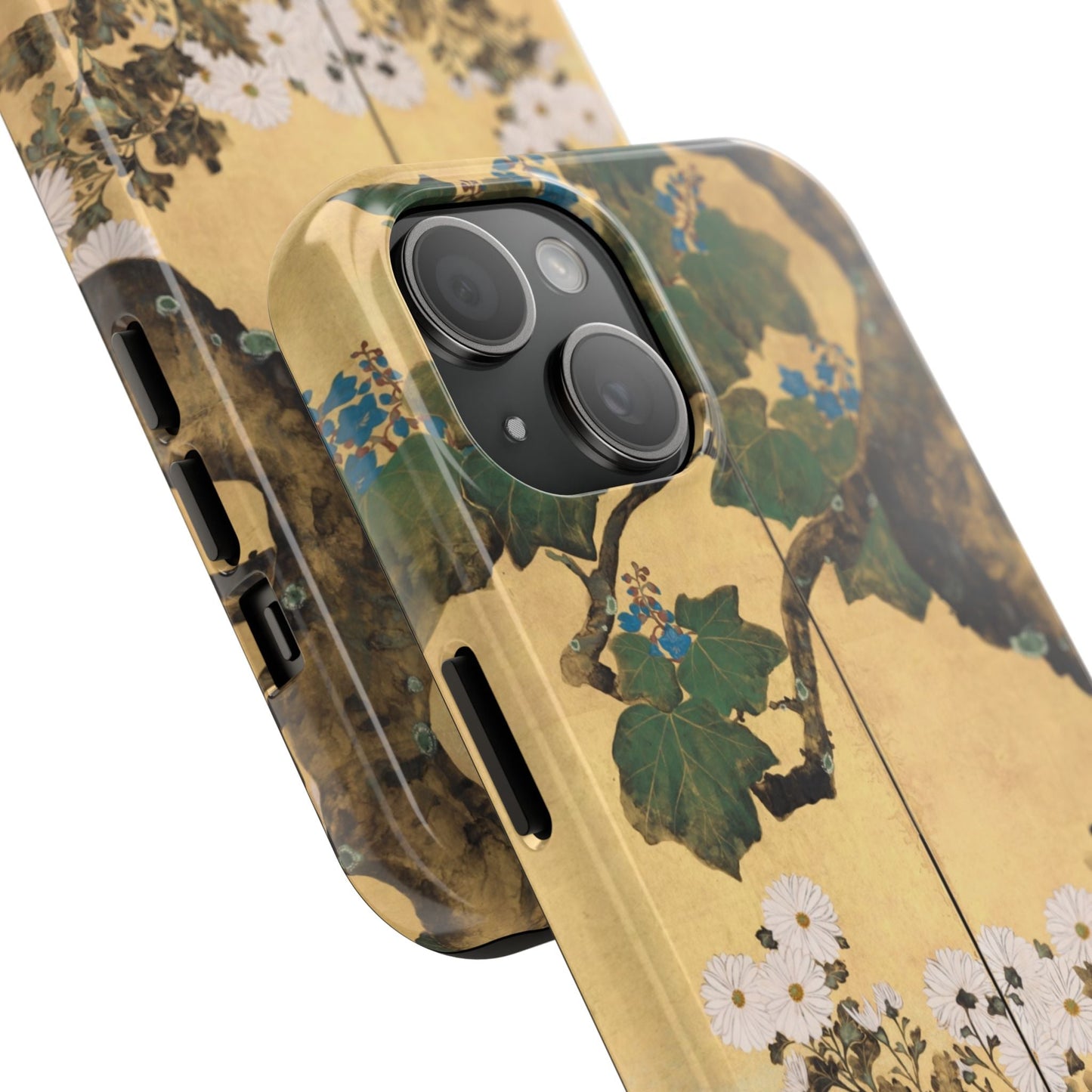 Japanese Gold Leaf Floral Art - iPhone Case, Elegant & Protective - BOGO Cases