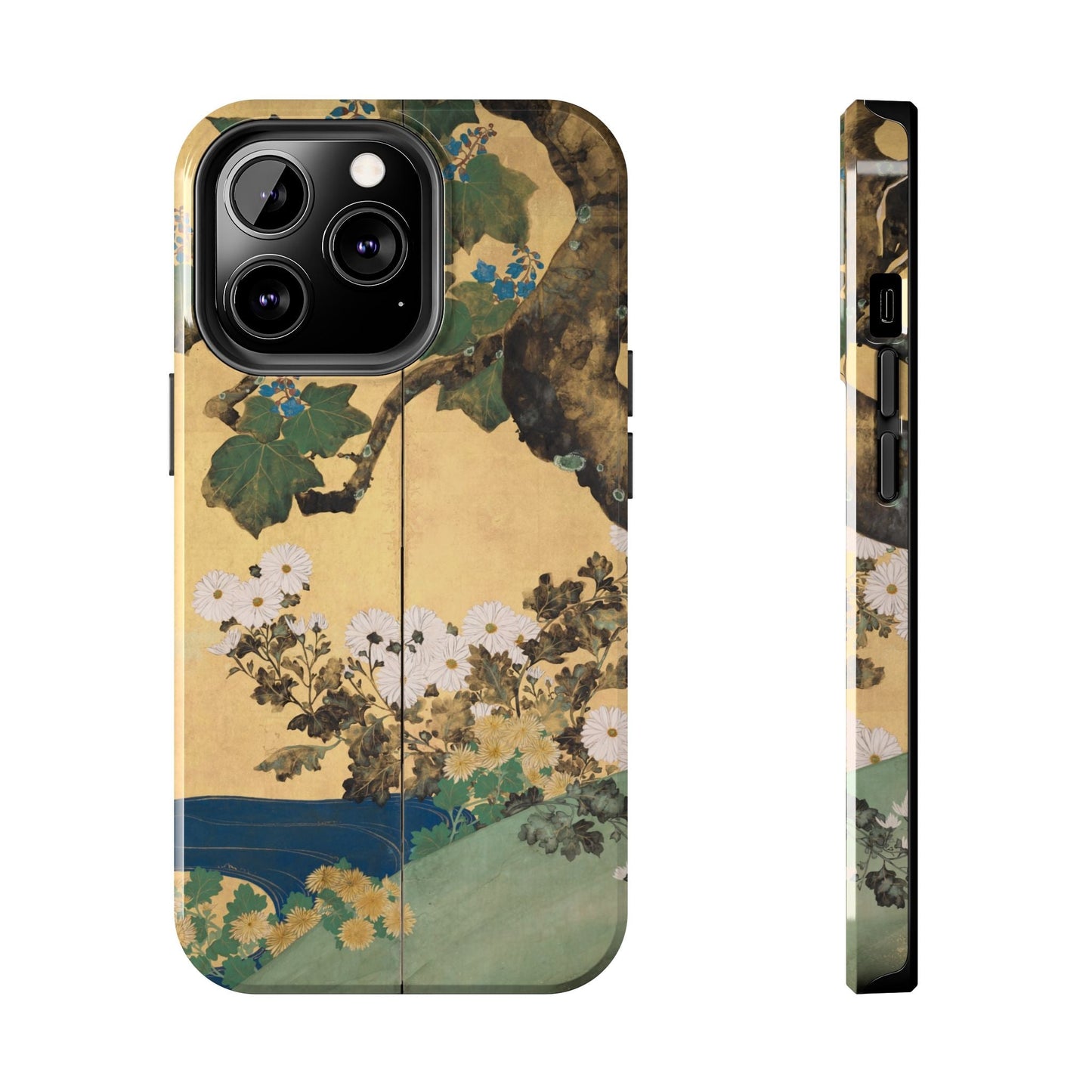 Japanese Gold Leaf Floral Art - iPhone Case, Elegant & Protective - BOGO Cases