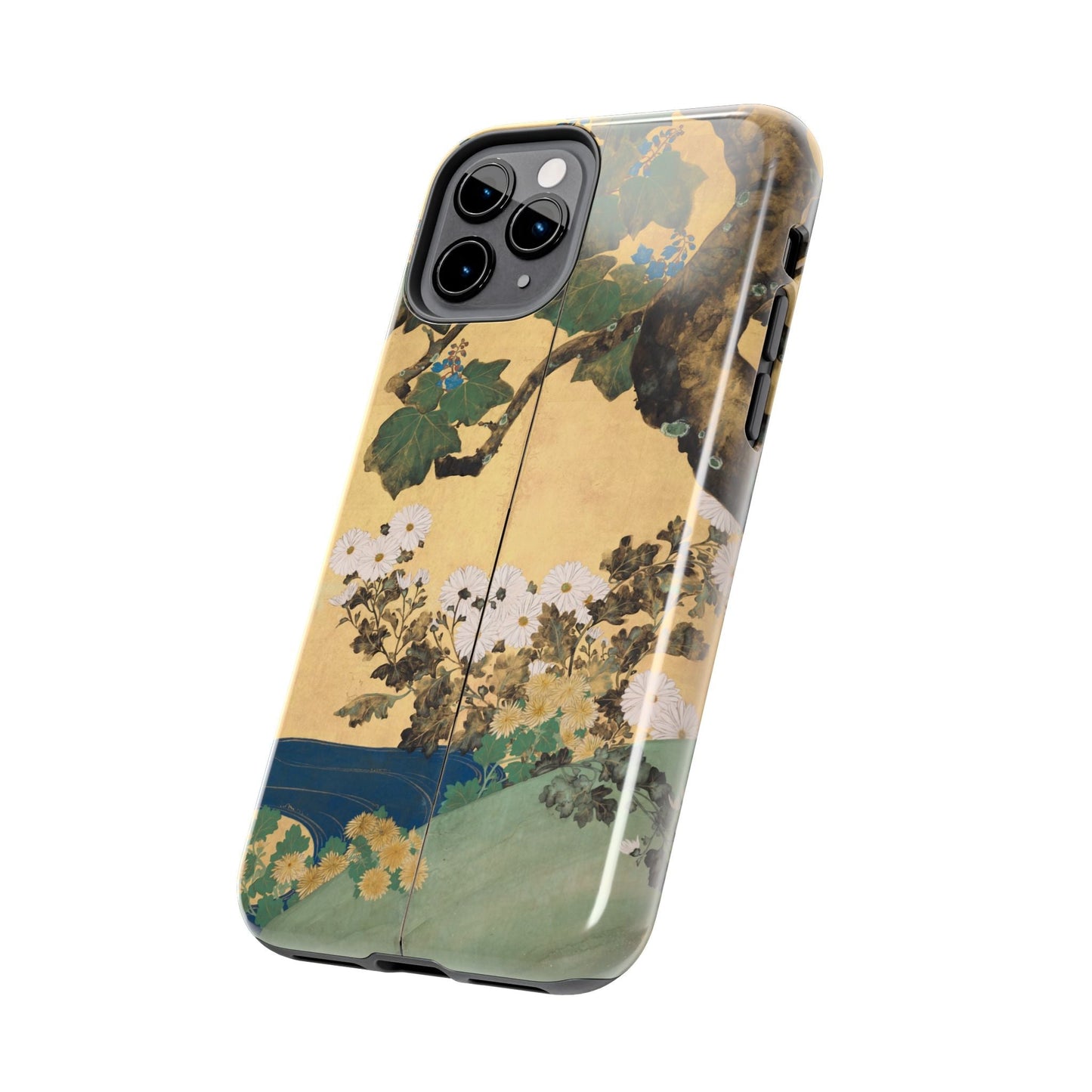 Japanese Gold Leaf Floral Art - iPhone Case, Elegant & Protective - BOGO Cases